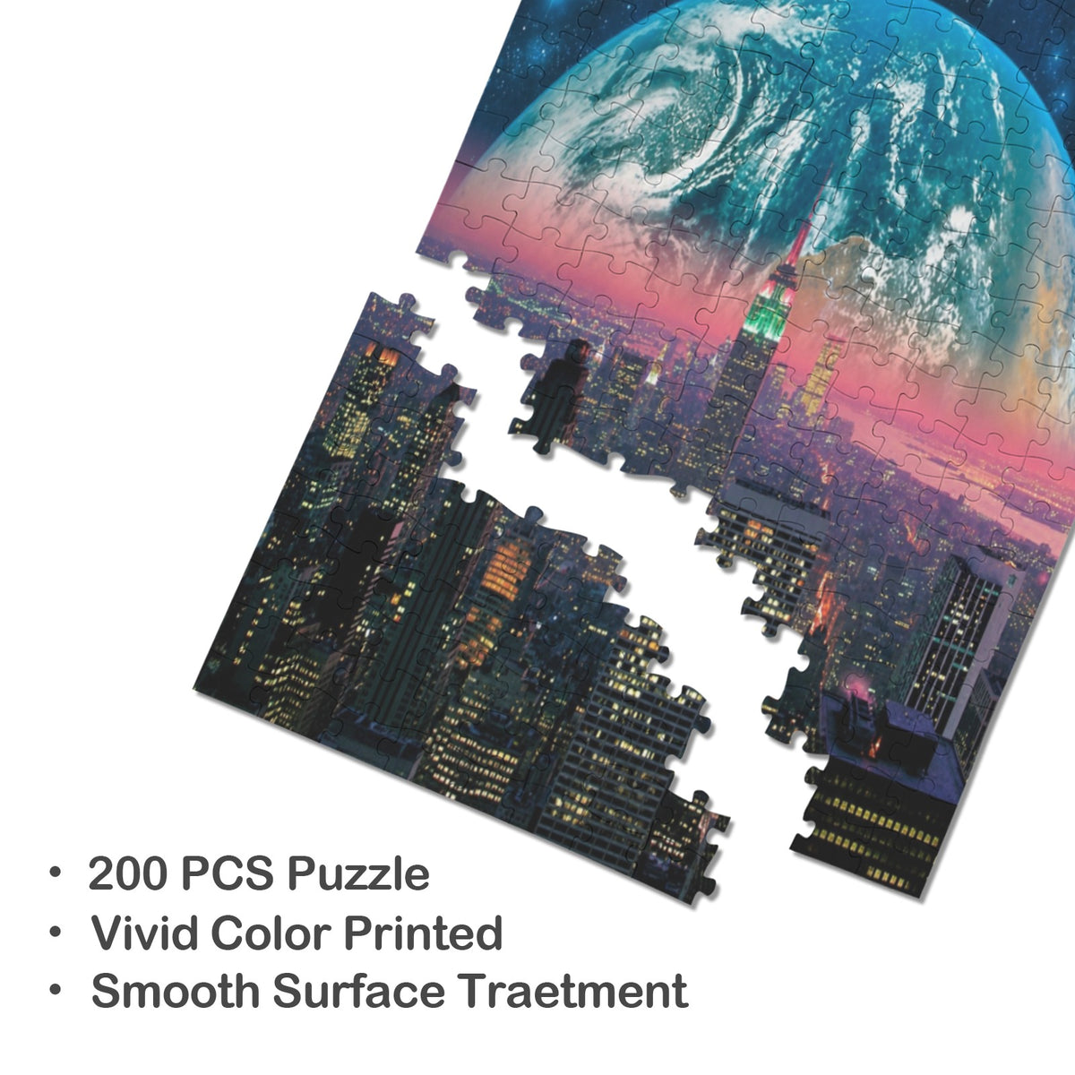 Earthrise Apollo 10 x 13.94 in 200-Piece Wooden Jigsaw Puzzle (QUE)