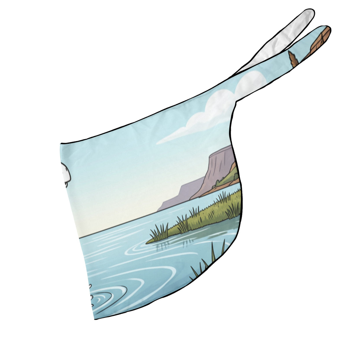 Gertie Dinosaur Coastal Lagoon Beach Sarong Wrap (QUE)