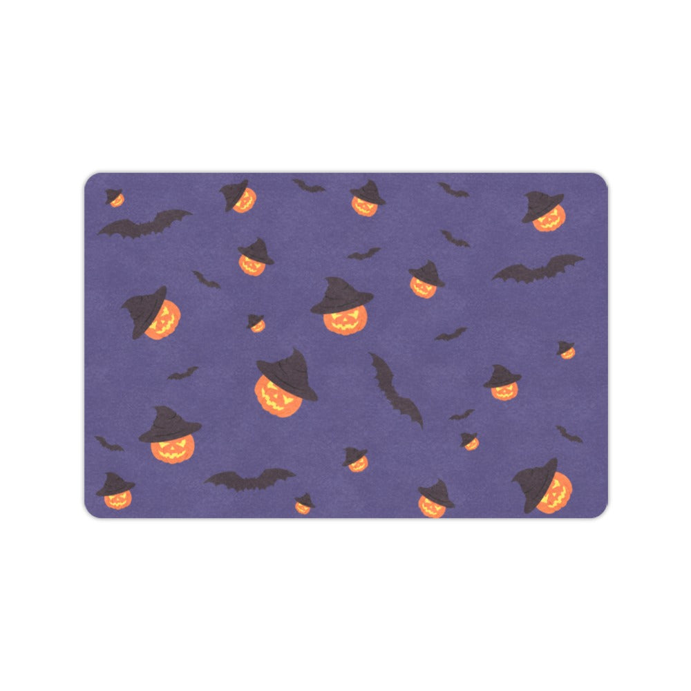 Purple Jack-o-Lantern Row 23.6 x 15.7 in Doormat