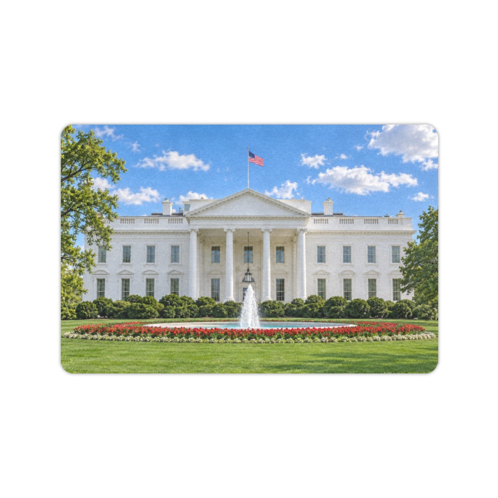 White House Columns and Sky 23.6 x 15.7 in Doormat