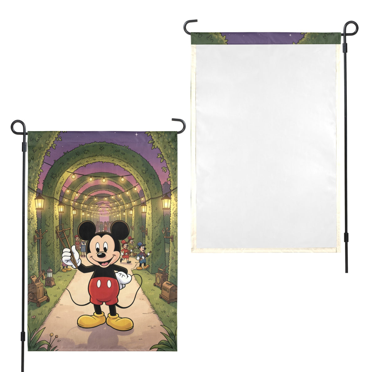 Mickey Mouse 1928 wind-up garden parade 12 x 18 in Garden Flag