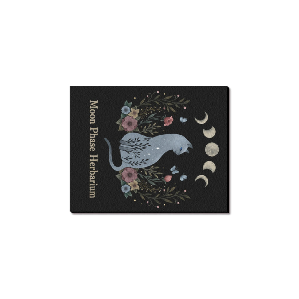 Moon Phase Herbarium Frame Canvas Print 8"x10"