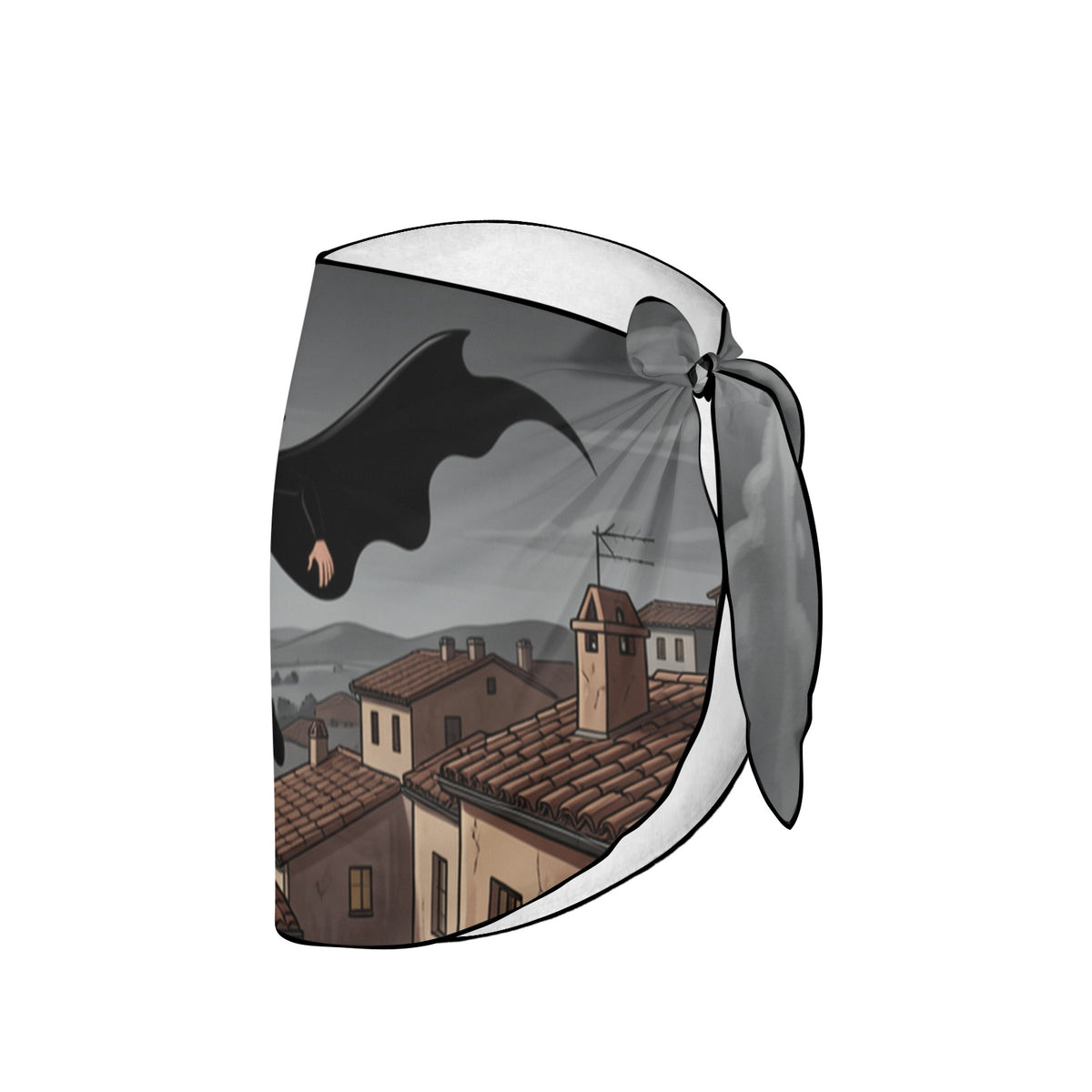 Adobe Rooftop Zorro Beach Sarong Wrap (QUE)