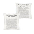 Gothic Title Page 16 x 16 in Envelope Pillow Case