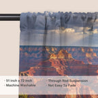 Grand Canyon Red Layers after Rain — 51 x 72 in Door Curtain (QUE)