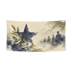 Ink and Leaf Gratitude 47 x 24 in Festival Banner