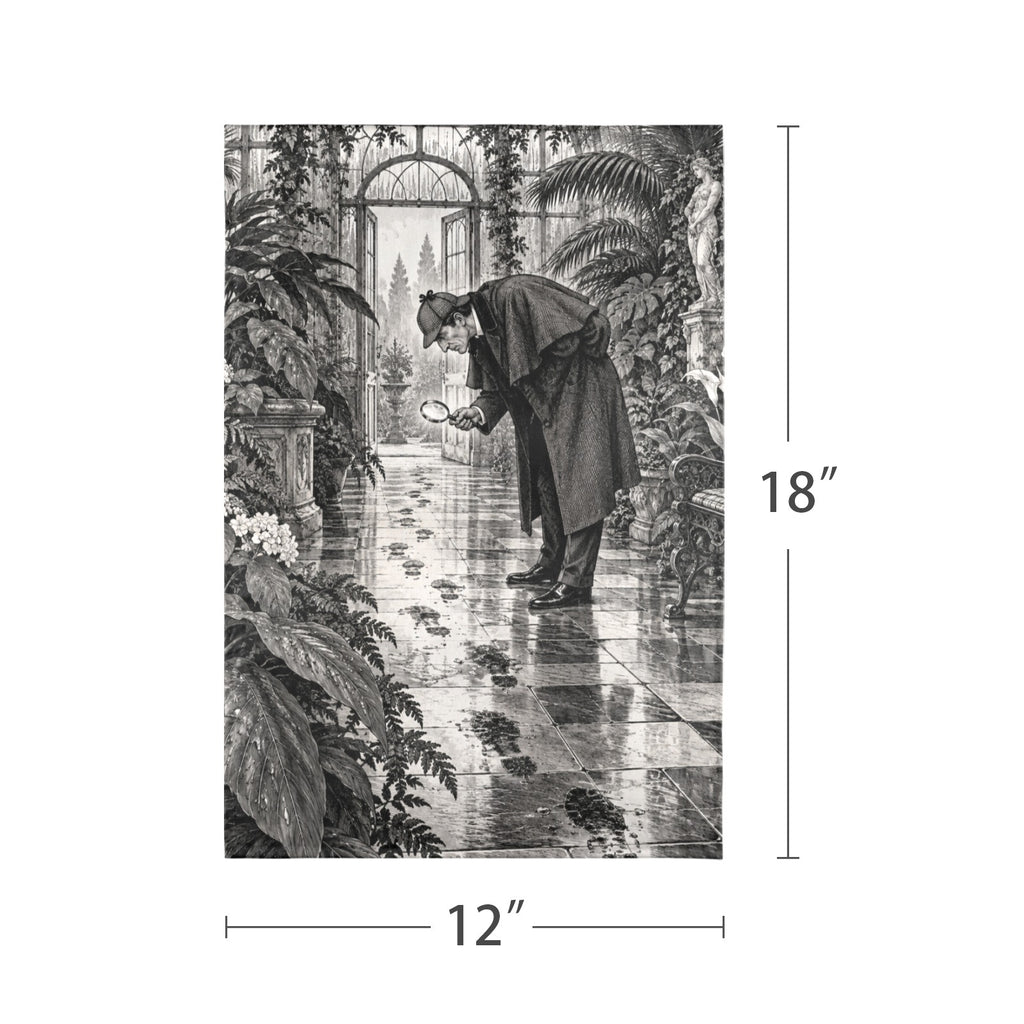 Glasshouse Footprints Holmes 12 x 18 in Garden Flag
