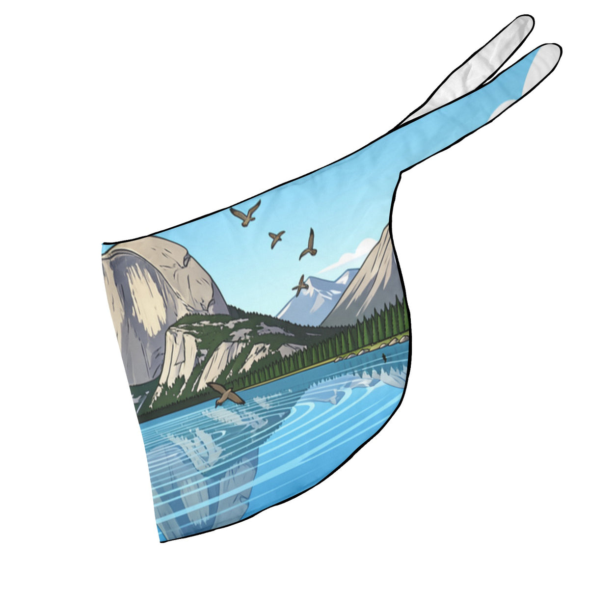 Half Dome Alpine Lake Beach Sarong Wrap (QUE)