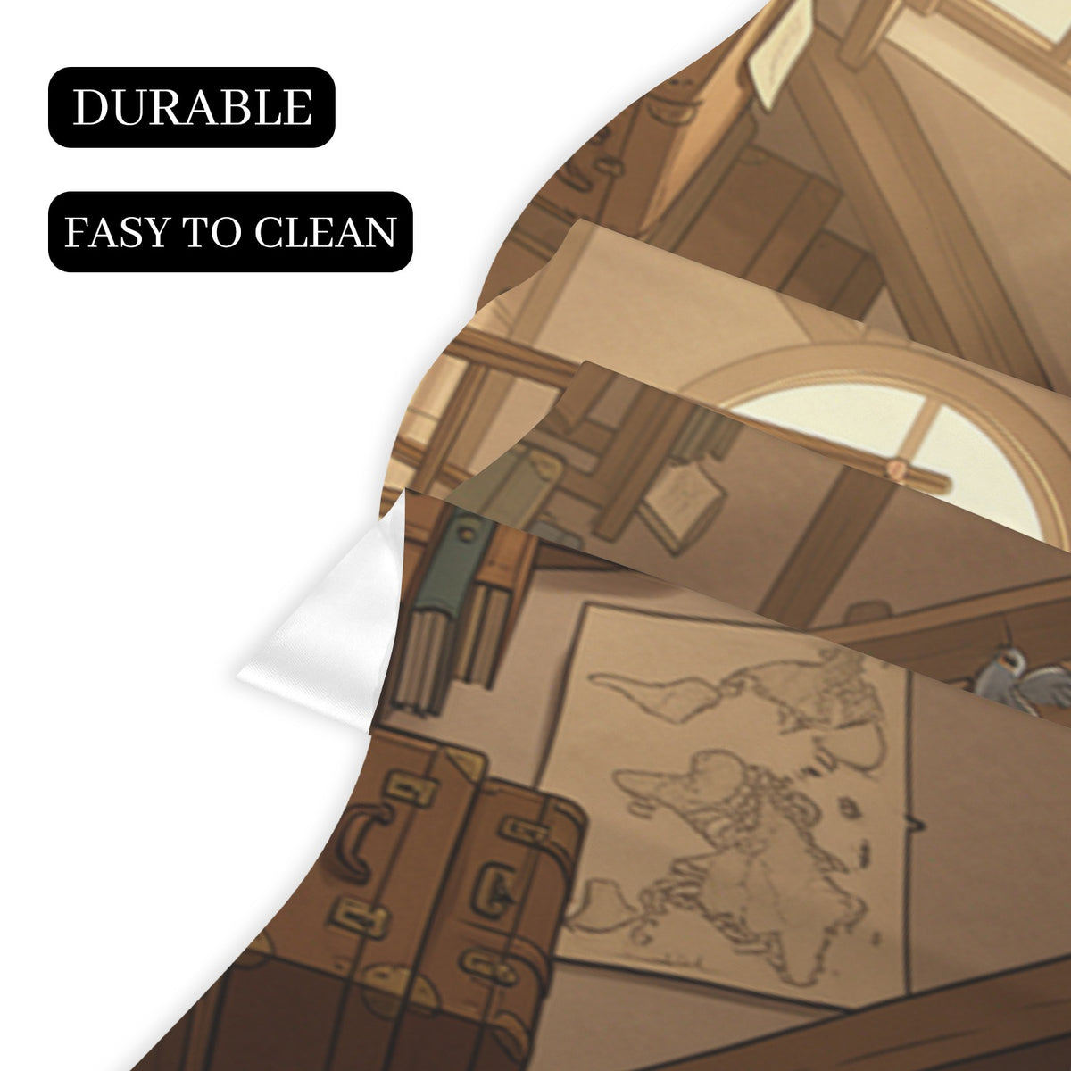 Clockwork Attic — 200cm x 43.1cm Fireplace Cloth (QUE)