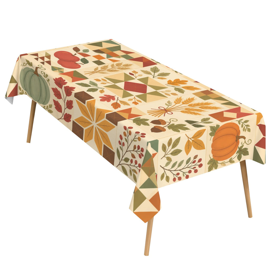Quilt Blocks 178cm x 140cm Rectangular Tablecloth 70x55inch (QUE)