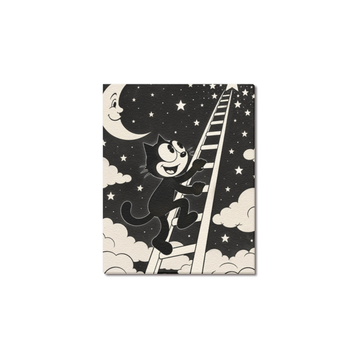 Felix Starry Ladder Frame Canvas Print 8"x10"