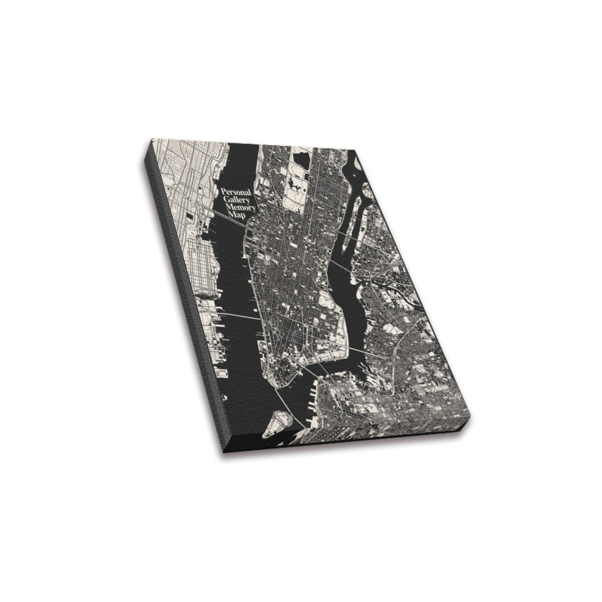 Personal Gallery Memory Map Frame Canvas Print 8"x10"
