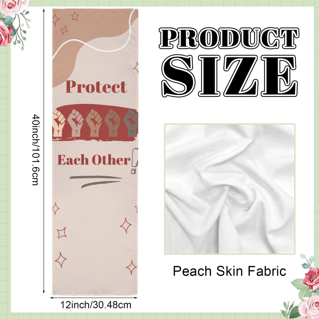 Protect Each Other 12 x 40 in Polyester Peach Skin Tapestry
