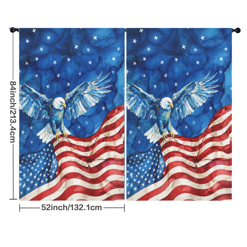 Future Vote Eagle 52 x 84 in Window Curtain Set