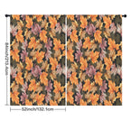 Watercolor Fall Maple Drift 52 x 84 in Window Curtain Set
