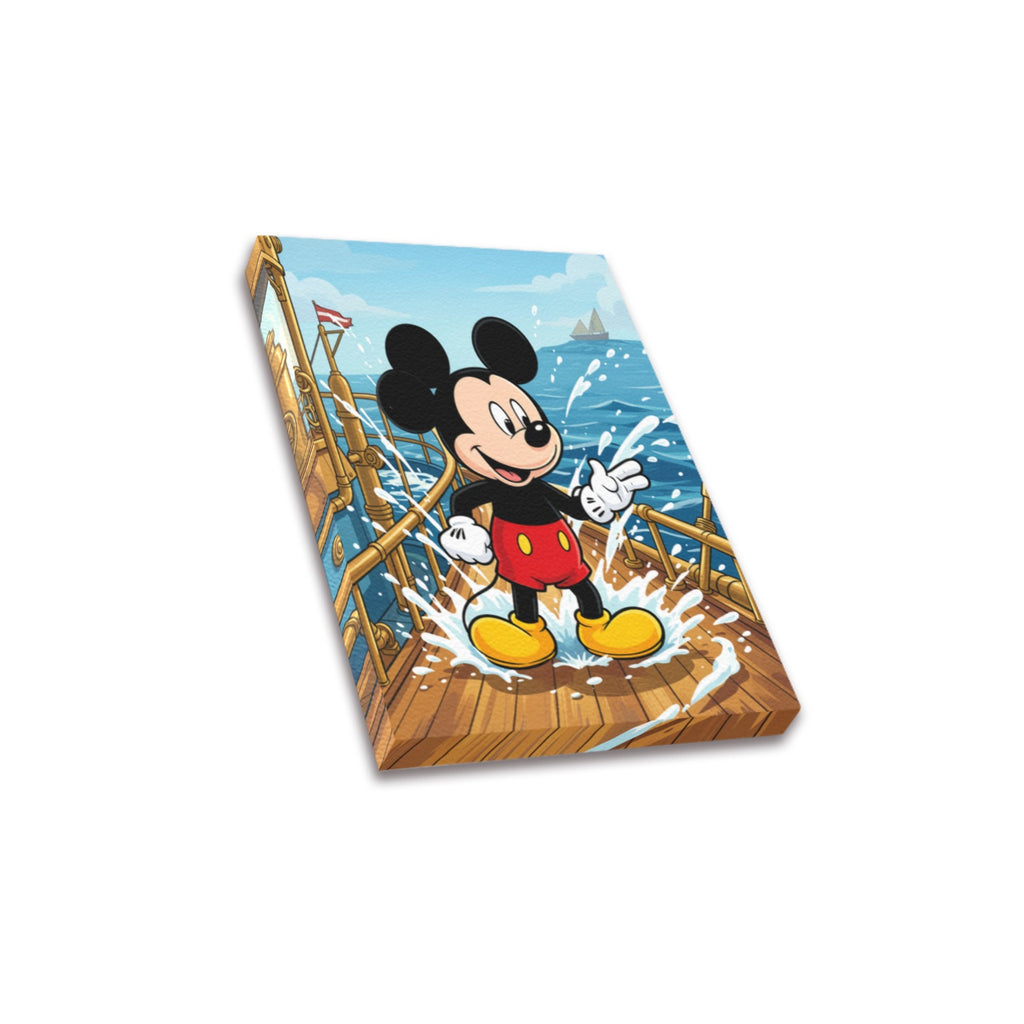 Mickey Boiler Deck Dance Frame Canvas Print 8"x10"