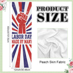 Labor Day, Made by Many 12 x 40 in Polyester Peach Skin Tapestry