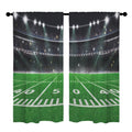 Football Season Field Lines 52 x 84 in Window Curtain Set