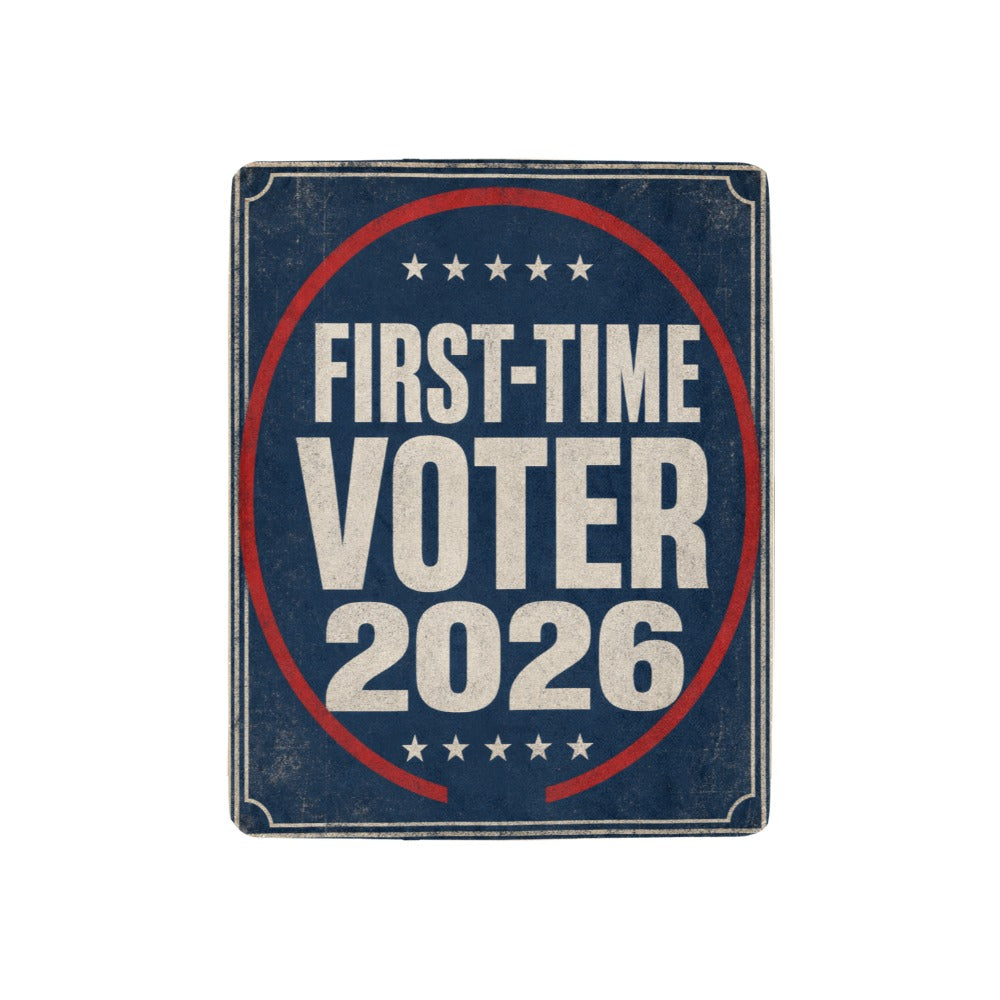 First-Time Voter 2026 32 x 48 in Micro Fleece Blanket