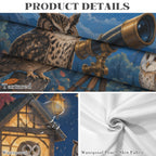 Owl Observatory 178cm x 140cm Rectangular Tablecloth 70x55inch (QUE)