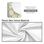 Glitchy Glam Chrome Dream Fitted Sheet 39x75x13inch (QUE)
