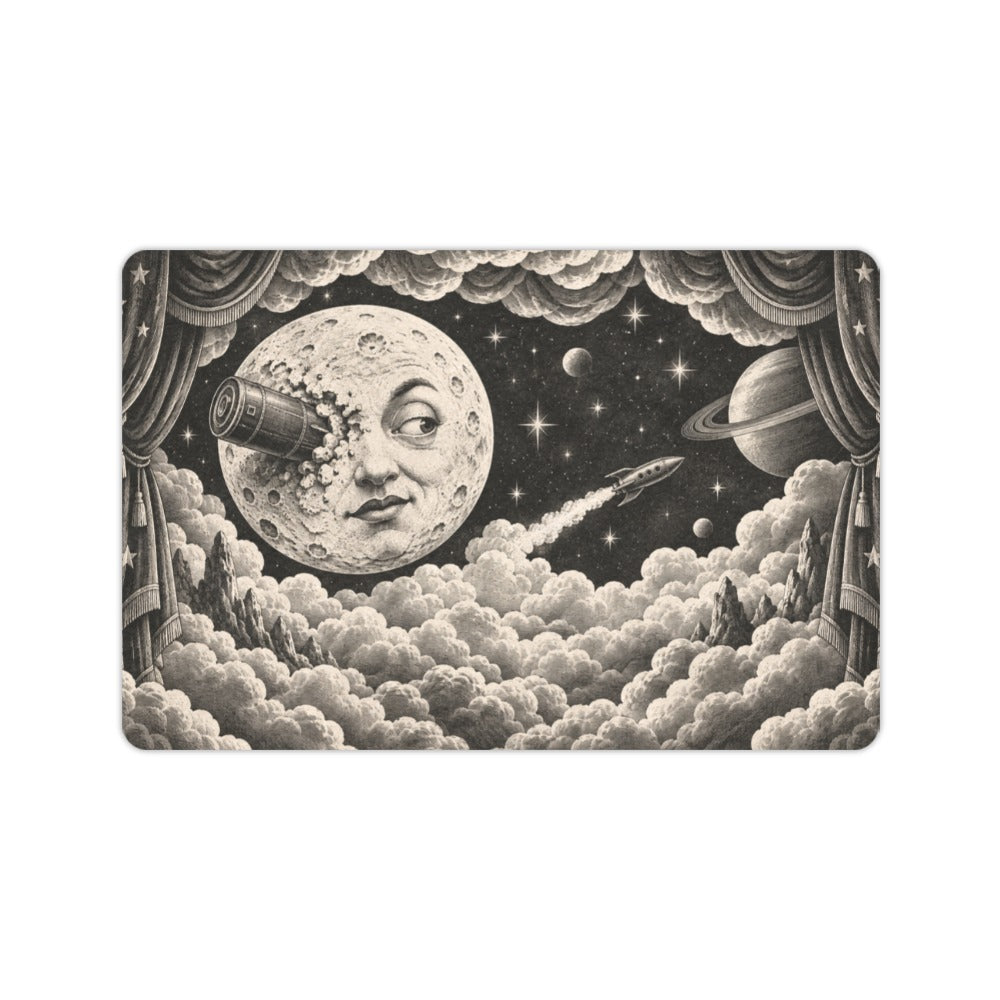 Moon Face Starship 23.6 x 15.7 in Doormat