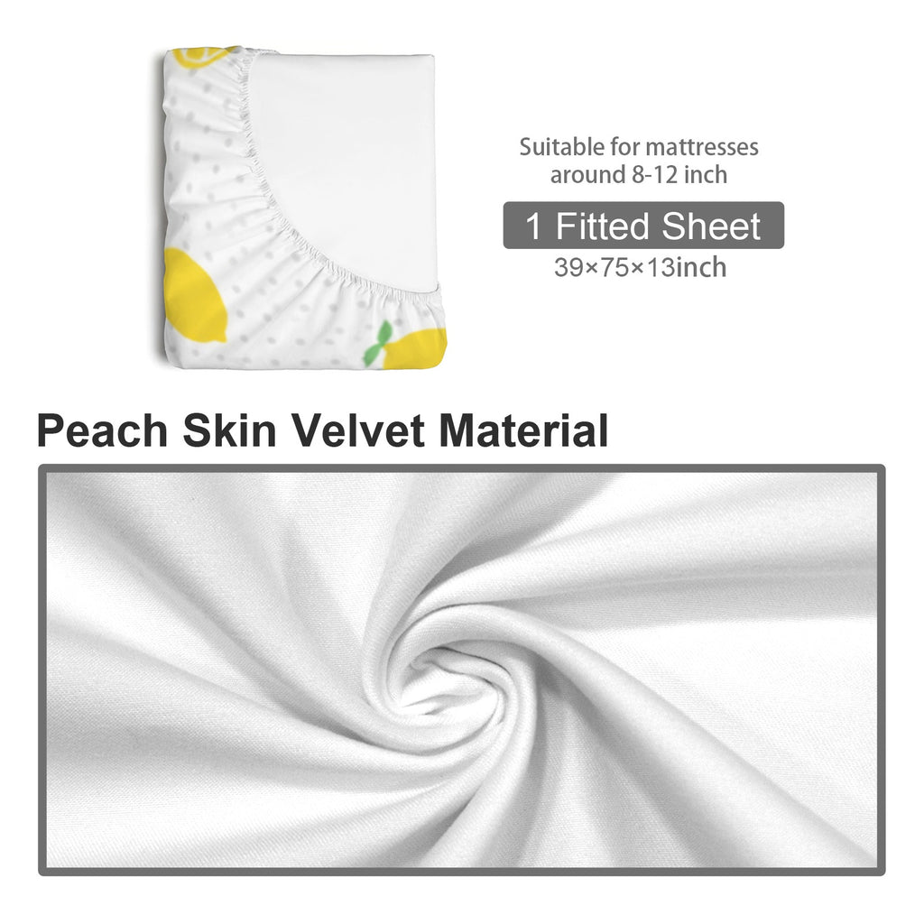 Autumn Metallics Fitted Sheet 39x75x13inch (QUE)