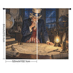 Uncle Sam the Lantern Cartographer 52 x 84 in Window Curtain Set
