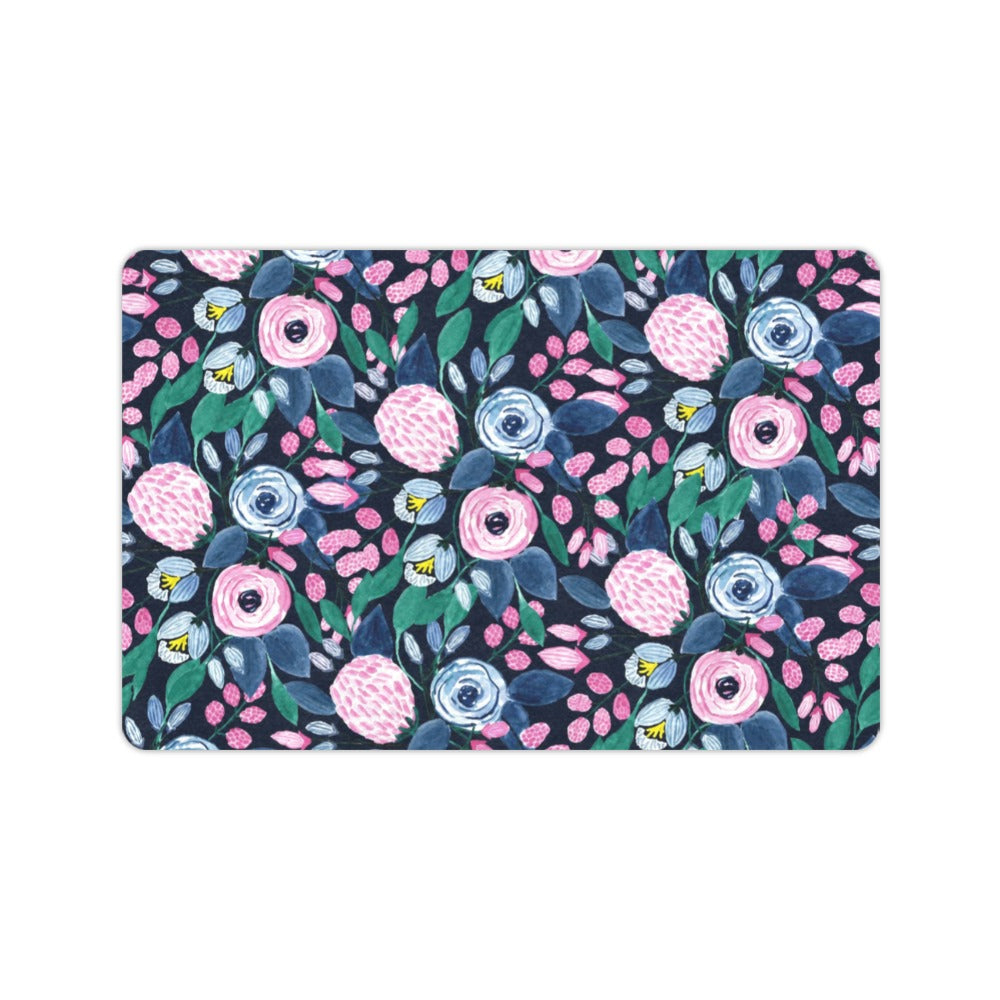 Pink Navy Bouquet 23.6 x 15.7 in Doormat