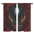Red Dracula Portrait 52 x 84 in Window Curtain Set