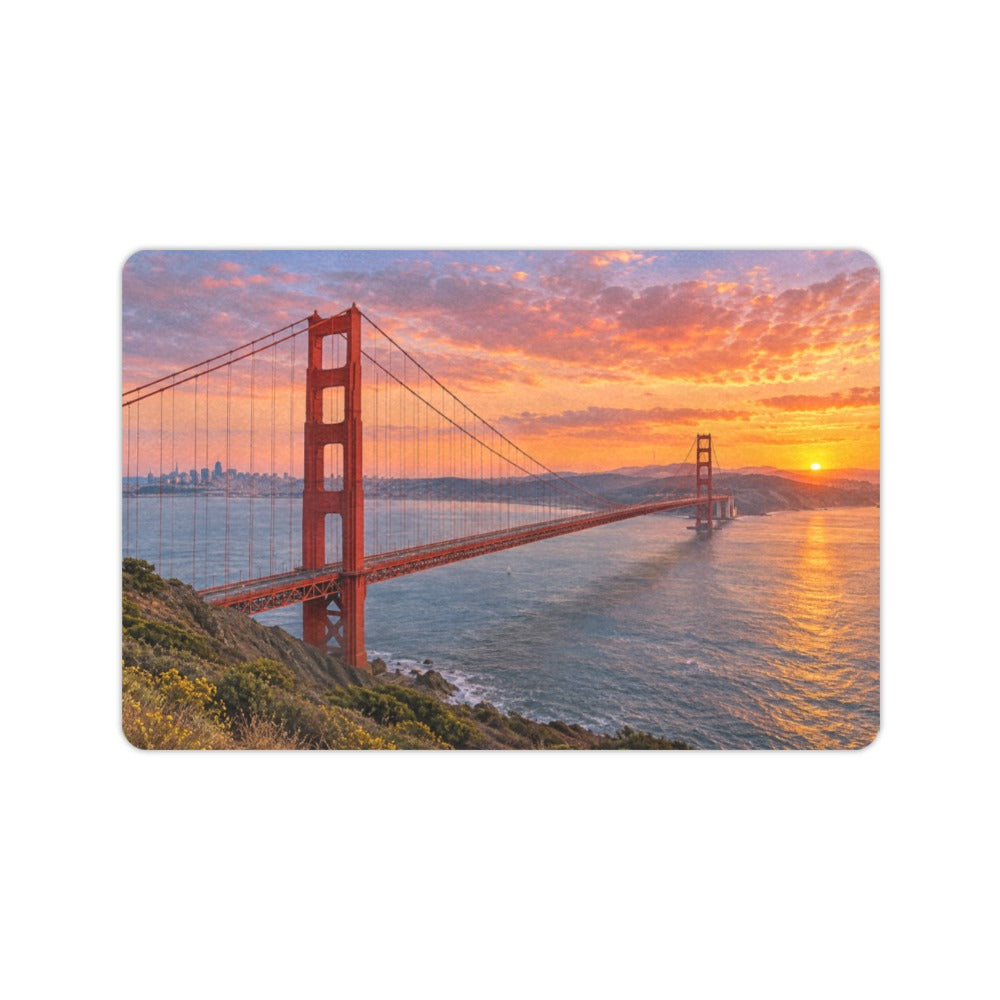 Golden Gate Sunset Span 23.6 x 15.7 in Doormat