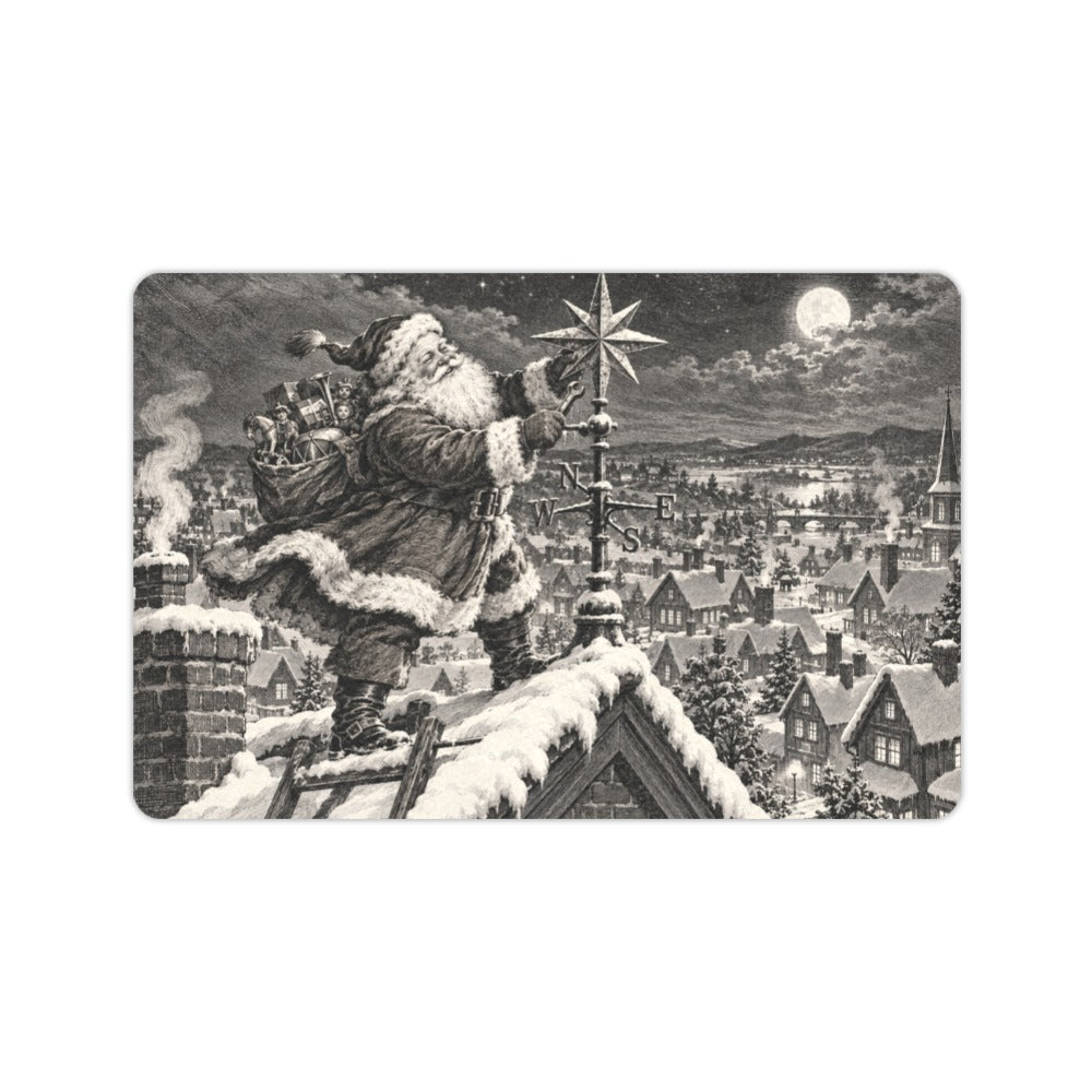 Santa Snowtown 23.6 x 15.7 in Doormat