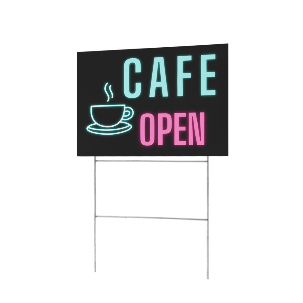 Cafe Open 12 x 9 in House Sign