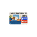 A Ballot Is A Neighbors Tool 12 x 8 in Metal Tin Sign