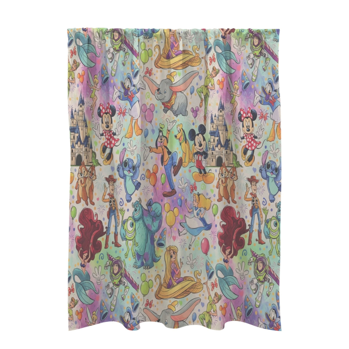 Rover Picnic Cartoon 51 x 72 in Door Curtain (QUE)
