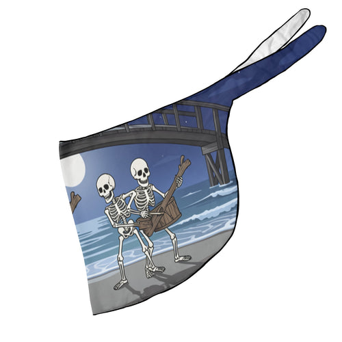 Skeleton Dance Driftwood Drums Beach Sarong Wrap (QUE)