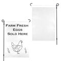 Farm Fresh Eggs Sold Here 12 x 18 in Garden Flag