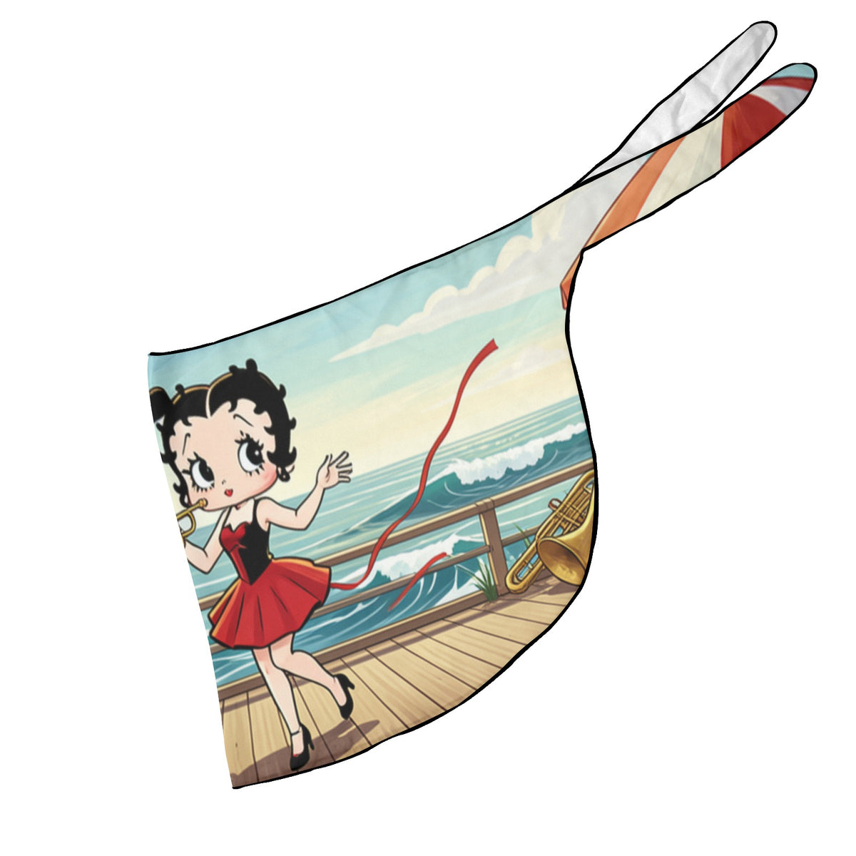 Betty Boop Boardwalk Jazz Beach Sarong Wrap (QUE)
