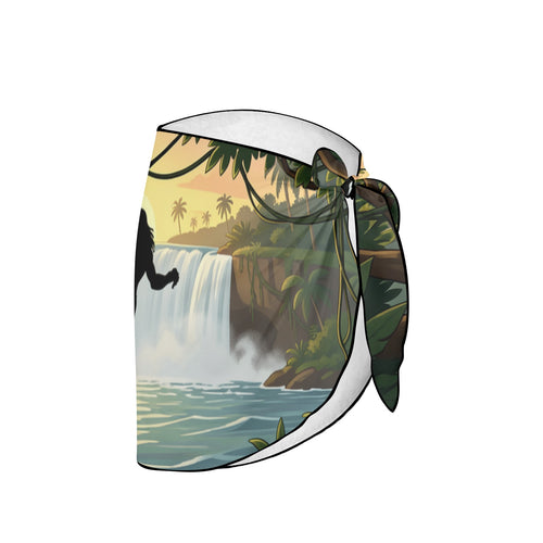 Tarzan Jungle Waterfall Beach Sarong Wrap (QUE)