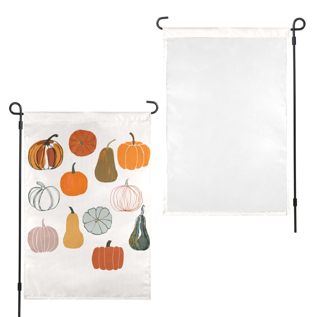 Plaid Pumpkin Cluster 12 x 18 in Garden Flag