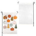 Plaid Pumpkin Cluster 12 x 18 in Garden Flag