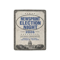 Newsprint Election Night 32 x 48 in Micro Fleece Blanket