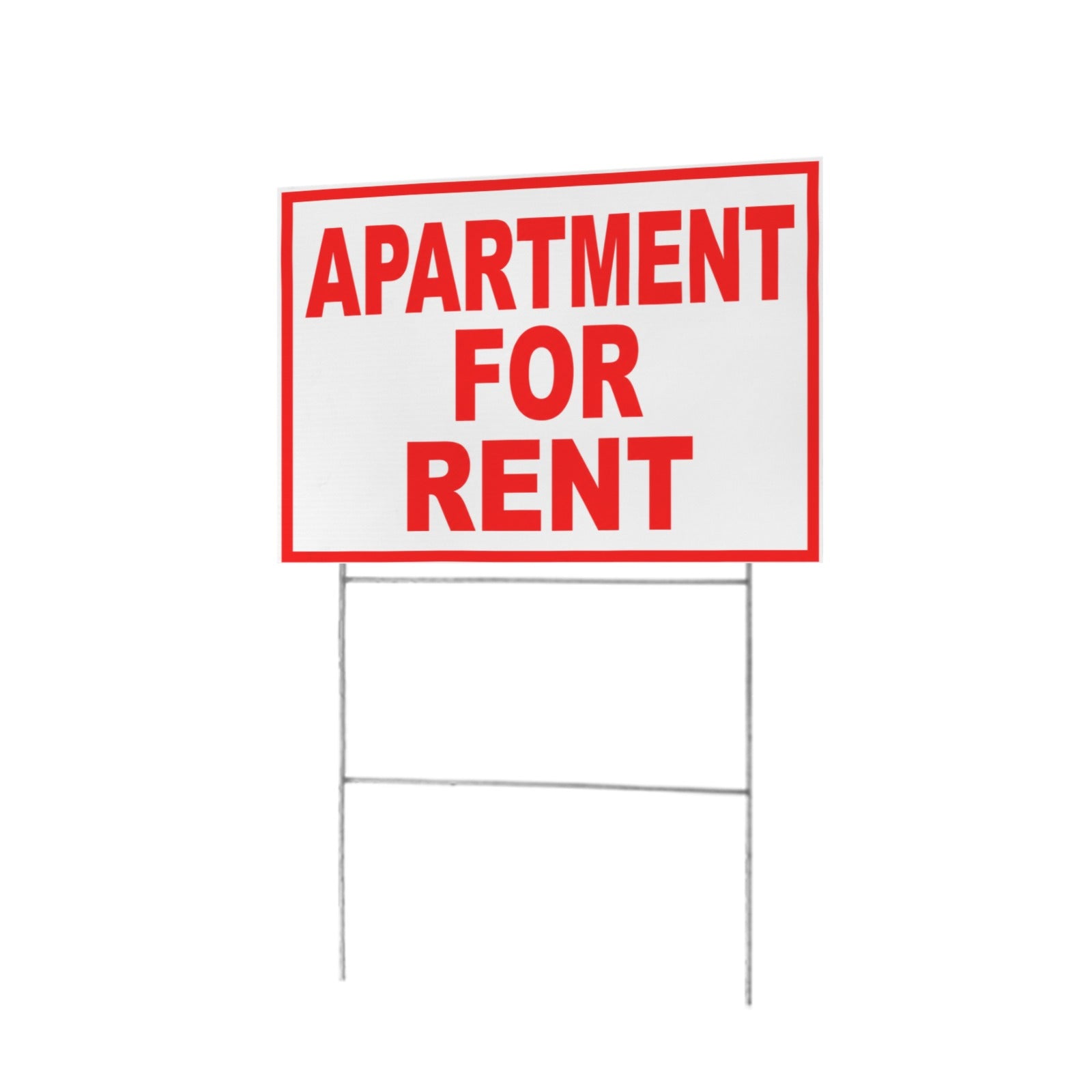 Apartment For Rent Red White 12 x 9 in House Sign