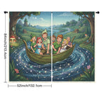 Peter Pan Constellation Sail 52 x 84 in Window Curtain Set