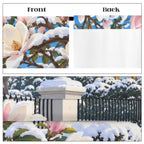 White House Winter Magnolia Promenade 52 x 84 in Window Curtain Set