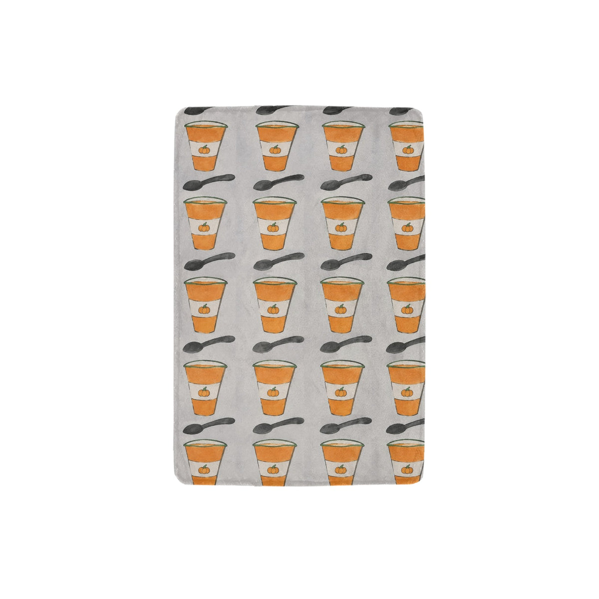 Pumpkin Spice Night Market 32 x 48 in Micro Fleece Blanket