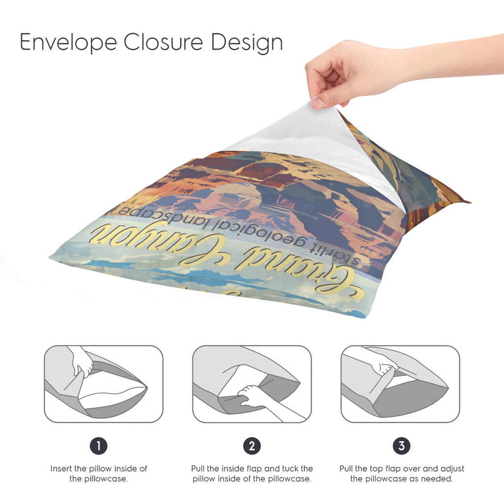 Canyon Valley Layers 16 x 16 in Envelope Pillow Case