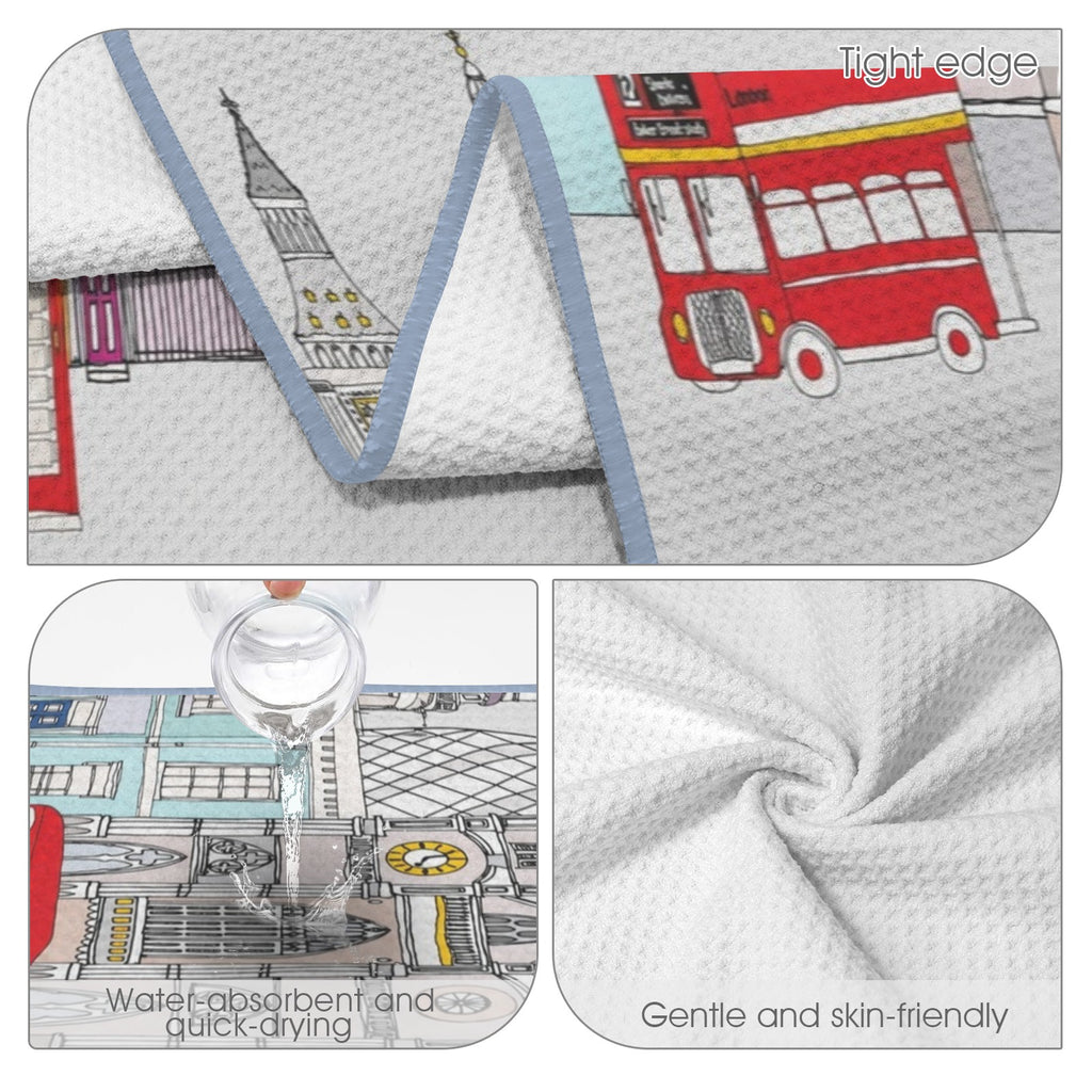 Sherlock Baker Street 29"x58" (QUE) Waffle Weave Bath Towel
