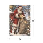 Star Lantern Santa 12 x 18 in Garden Flag