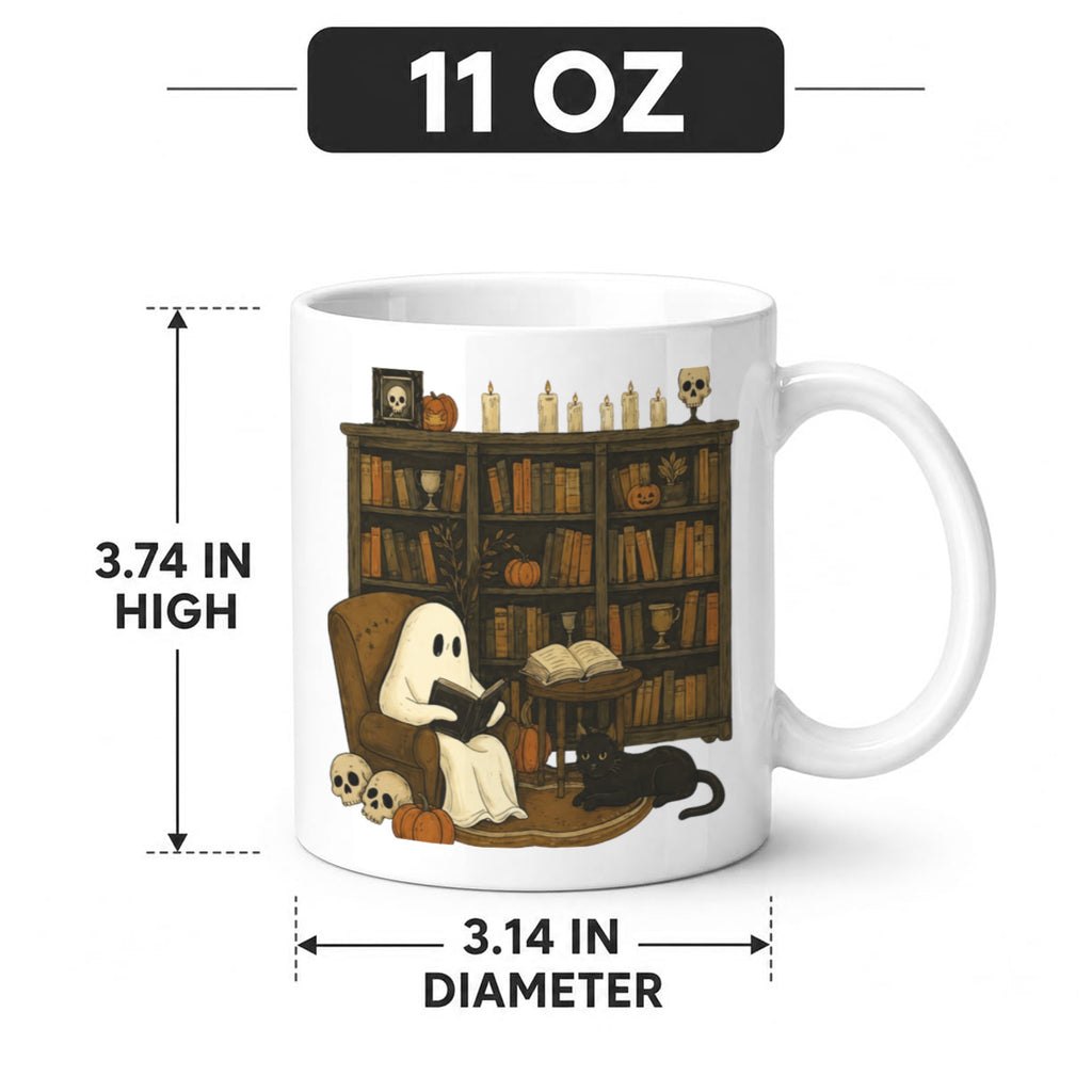Spooky Carousel 11 oz White Ceramic Mug